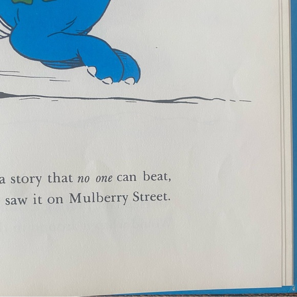 Rare Vintage To Think That I Saw It On Mulberry Street Dr. Seuss Book - Picture 4 of 11